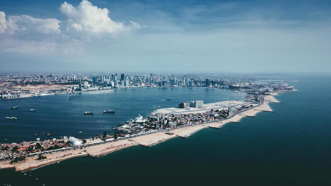 Aerial Photo of Buildings Near Coast