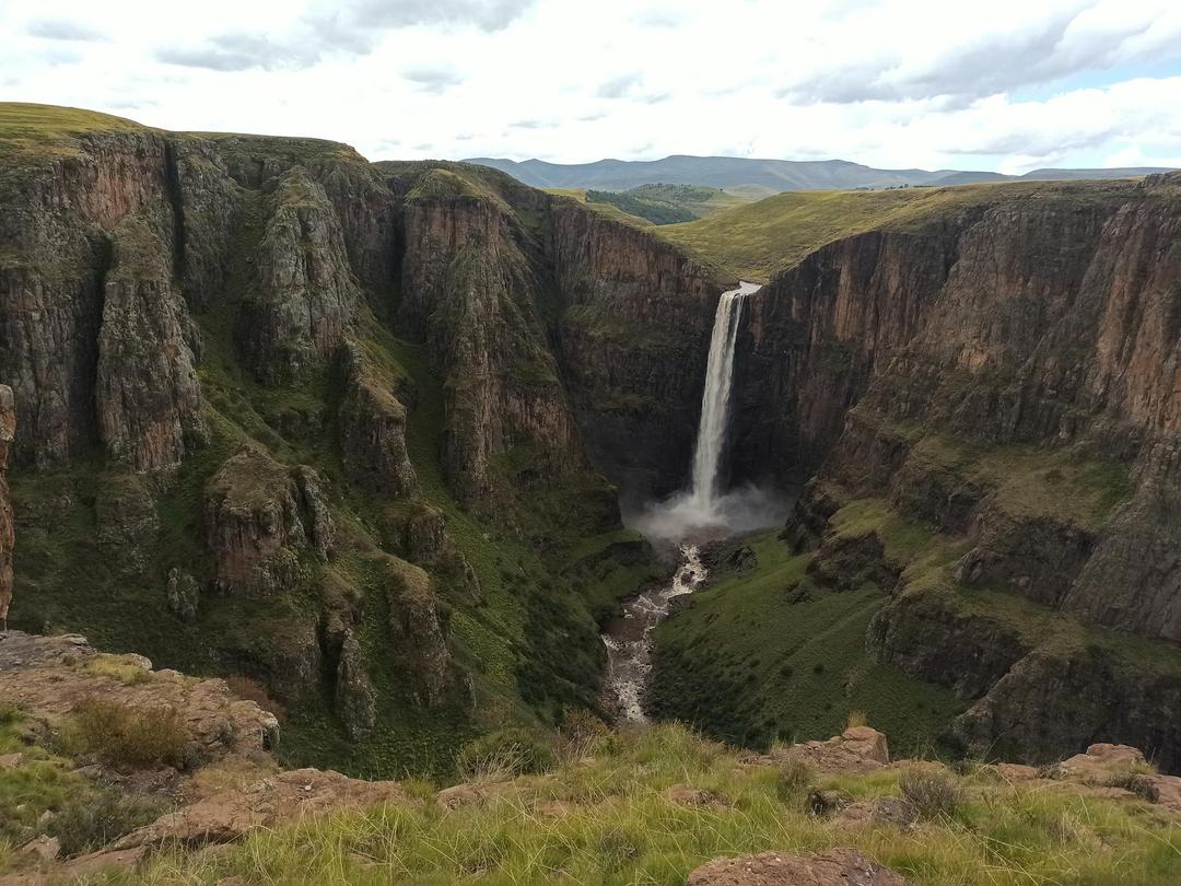 The hills of Maletsunyane Falls, Lesotho, South Africa