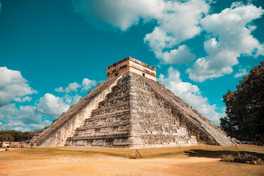 Gray Concrete Temple Under Blue Sky