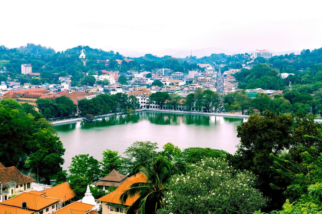 Aerial View of the Kandy, CP, Sri Lanka