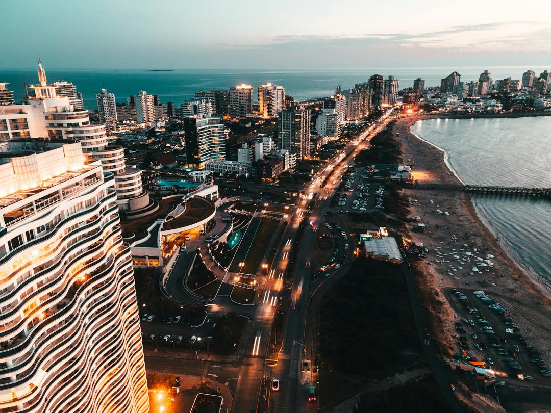 Bird's-eye View of the City of Punta del Este